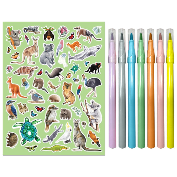 Australian Wildlife Colouring Kit