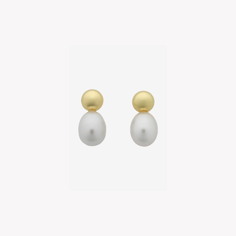 Cove Gold Pearl Earrings