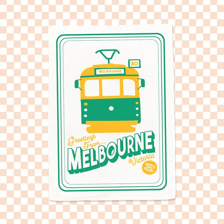 Melbourne Tram Tea Towel