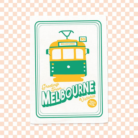 Melbourne Tram Tea Towel