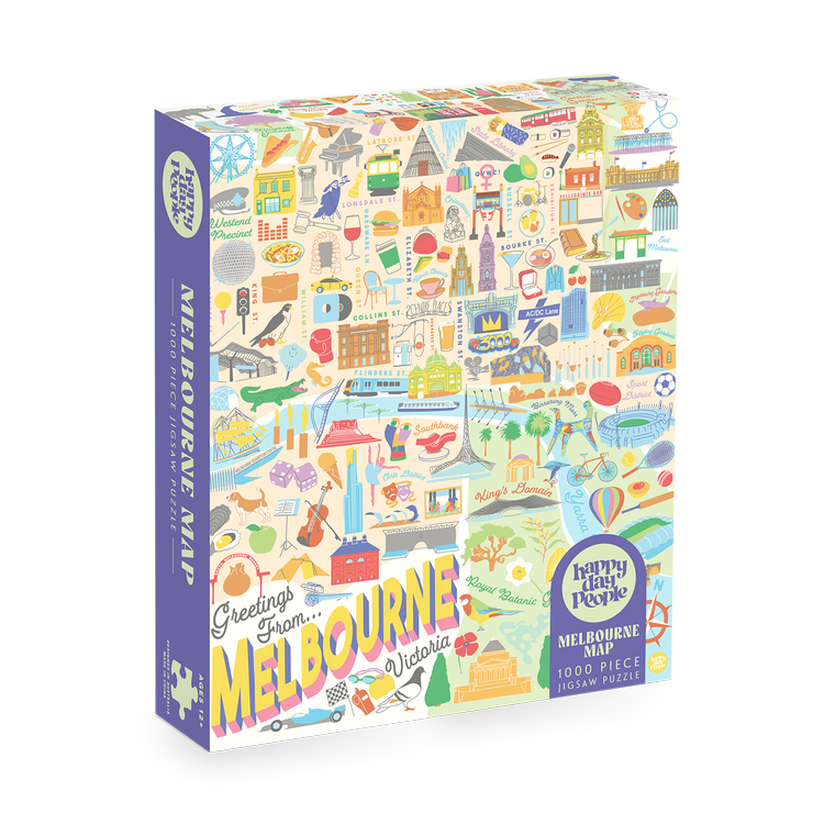 Melbourne Map Jigsaw Puzzle