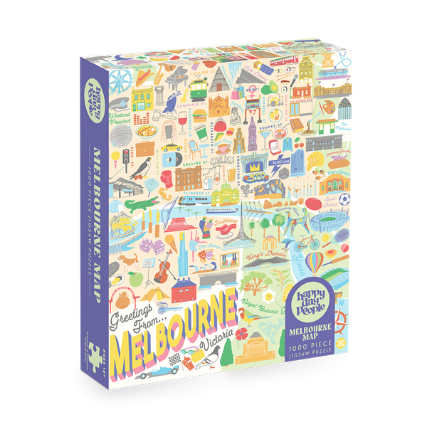 Melbourne Map Jigsaw Puzzle