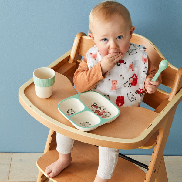 Farm Fun Bamboo Kids Dinner Sets