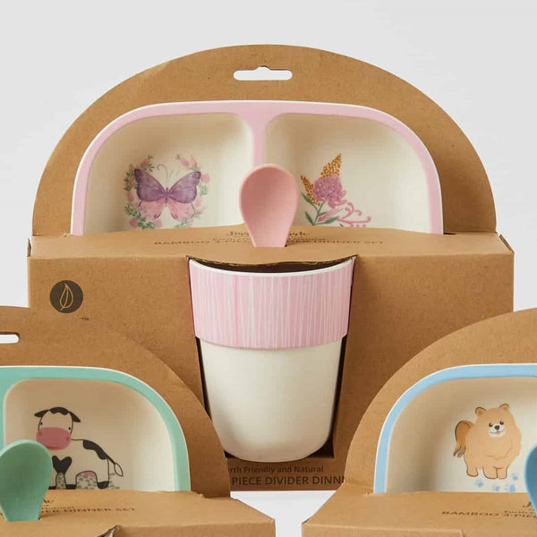 Farm Fun Bamboo Kids Dinner Sets