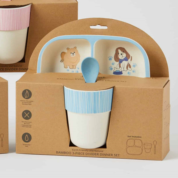 Farm Fun Bamboo Kids Dinner Sets